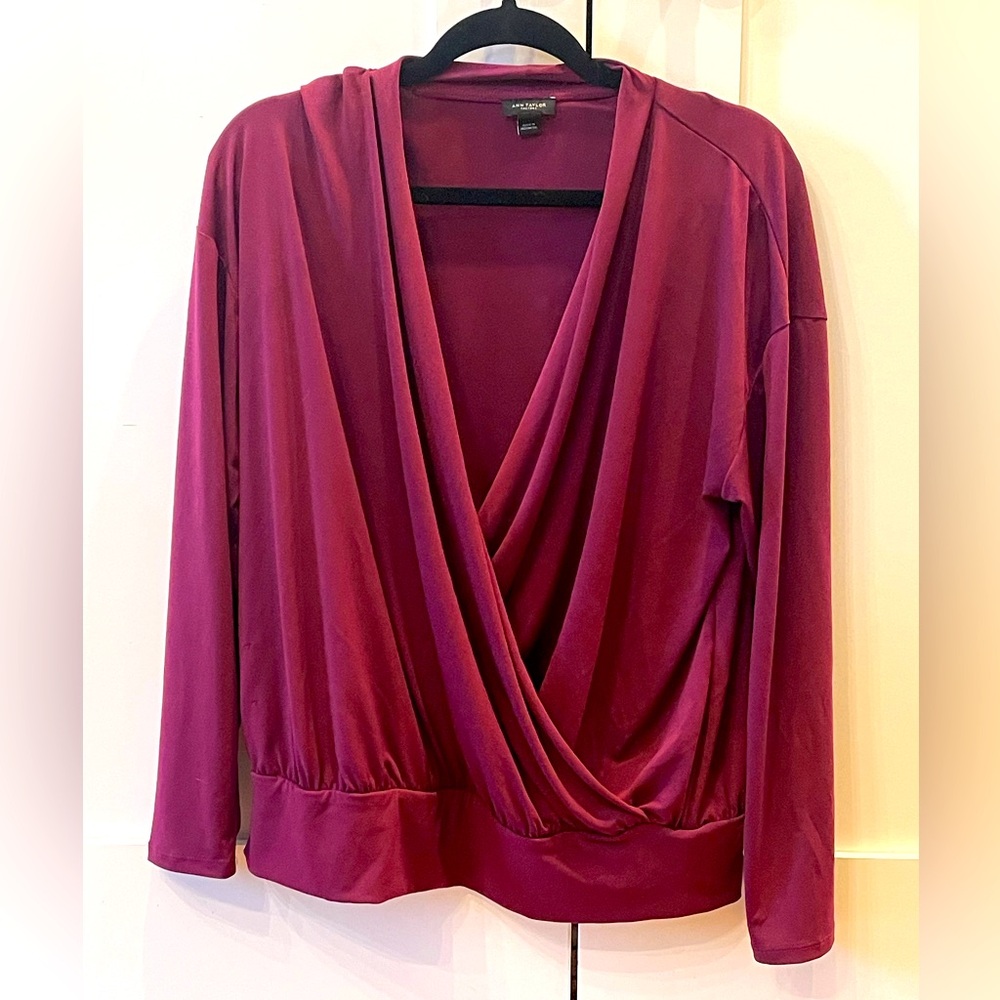 Ann Taylor Deep Pink Blouse